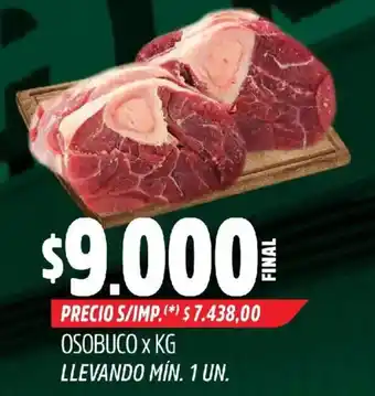 Supermercados Yaguar Osobuco oferta