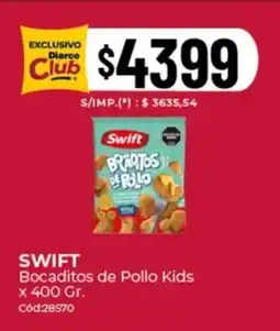 Diarco Swift bocaditos de pollo kids oferta