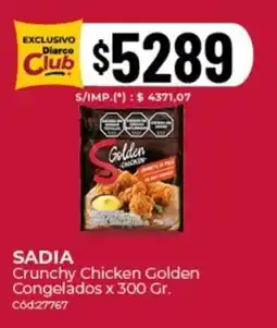 Diarco Sadia crunchy chicken golden congelados oferta