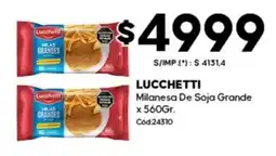 Diarco Lucchetti milanesa de soja grande oferta