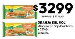 Diarco Granja del sol milanesa de soja calabaza oferta