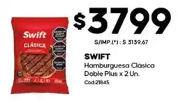 Diarco Swift hamburguesa clásica doble plus oferta