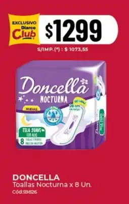 Diarco Doncella toallas nocturna oferta