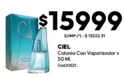 Diarco Ciel colonia con vaporizador oferta