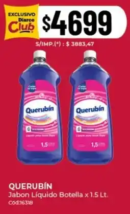 Diarco Querubín jabon líquido botella oferta