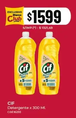 Diarco Cif detergente oferta