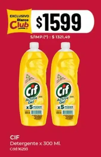 Diarco Cif detergente oferta
