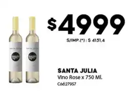 Diarco Santa julia vino rose oferta