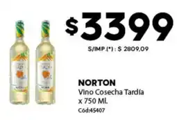 Diarco Norton vino cosecha tardía oferta