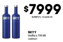 Diarco Skyy vodka oferta