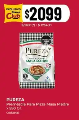 Diarco Pureza premezcla para pizza masa madre oferta