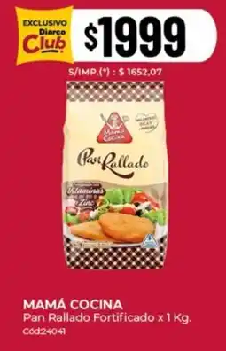 Diarco Mama cocina pan rallado fortificado oferta