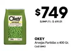 Diarco Okey arvejas partidas oferta