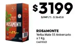Diarco Rosamonte yerba mate 55 aniversario oferta