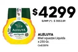 Diarco Aleluya miel squezze liquida oferta