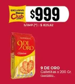 Diarco 9 de oro galletitas oferta