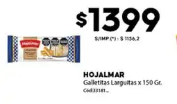 Diarco Hojalmar galletitas larguitas oferta