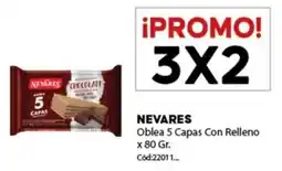 Diarco Nevares oblea 5 capas con relleno oferta