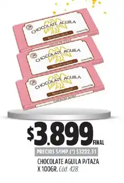 Supermercados Yaguar Chocolate aguila p/taza oferta