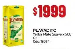 Diarco Playadito yerba mate suave oferta