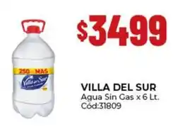 Diarco Villa del sur agua sin gas oferta