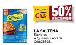Diarco La salteña ravioles 4 quesos oferta