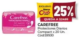 Diarco Carefree protectores diarios compact oferta