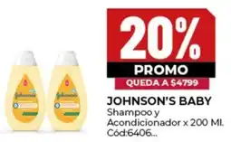 Diarco Johnson's baby shampoo y acondicionador oferta