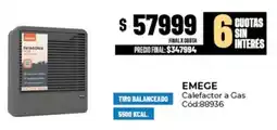 Diarco Emege calefactor a gas oferta