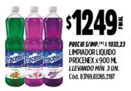 Supermercados Yaguar Procenex limpiador liquido oferta
