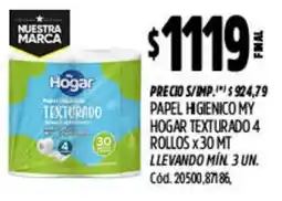 Supermercados Yaguar My hogar papel higienico texturado oferta