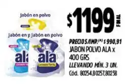Supermercados Yaguar Ala jabon polvo oferta