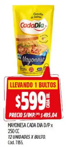 Supermercados Yaguar Cada dia mayonesa d/p oferta