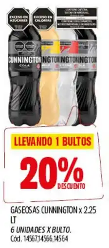 Supermercados Yaguar Cunnington gaseosas oferta