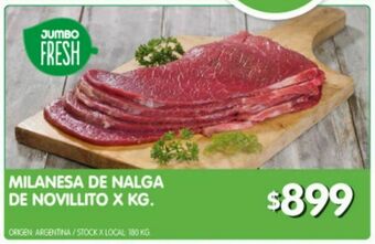 Jumbo Milanesa de nalga de novillito x kg oferta