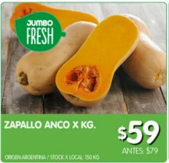 Jumbo Zapallo anco kg oferta
