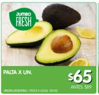 Jumbo Palta x un oferta