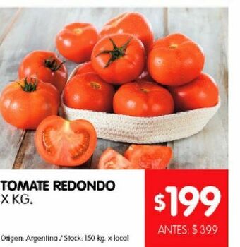 Disco Tomate redondo x kg oferta