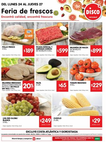 Disco Pollo oferta