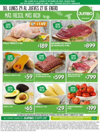 Jumbo Pollo oferta