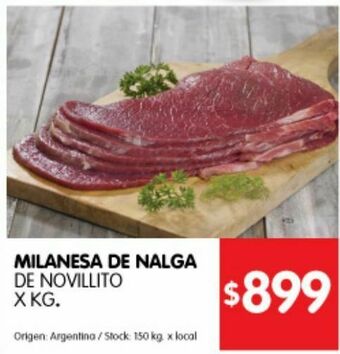 Disco Milanesa de nalga de novillito x kg oferta