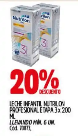 Supermercados Yaguar Nutrilon leche infantil profesional etapa oferta