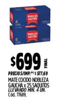 Supermercados Yaguar Nobleza gaucha mate cocido oferta
