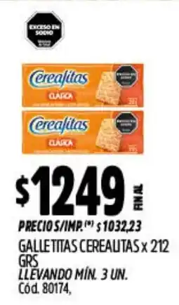 Supermercados Yaguar Cerealitas galletitas oferta