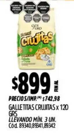 Supermercados Yaguar Crujitas galletitas oferta
