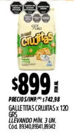 Supermercados Yaguar Crujitas galletitas oferta