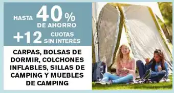 Supermercados Vea Carpas, Bolsas De Dormir, Colchones Inflables, Sillas De Camping Y Muebles De Camping oferta