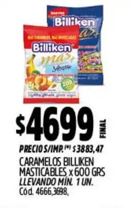 Supermercados Yaguar Billiken caramelos masticables oferta
