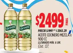Supermercados Yaguar Cocinero aceite mezcla oferta