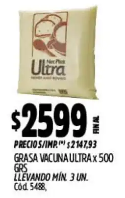 Supermercados Yaguar Ultra grasa vacuna oferta